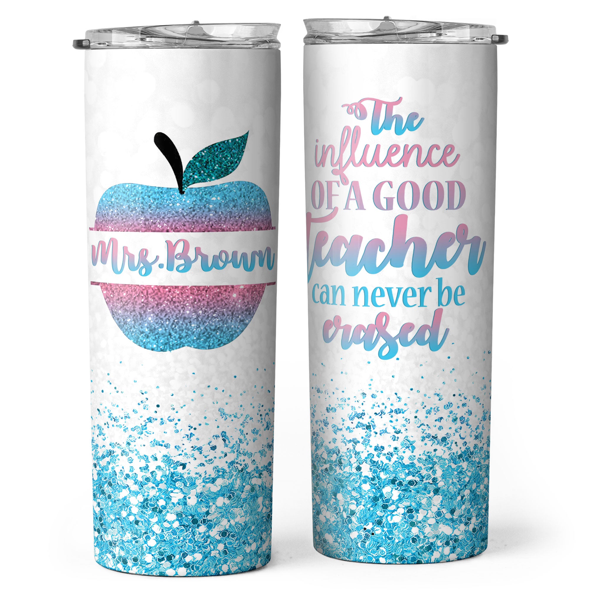 Personalized Teacher Tumbler - Teaching With Flair - Teacher Life - GoDuckee