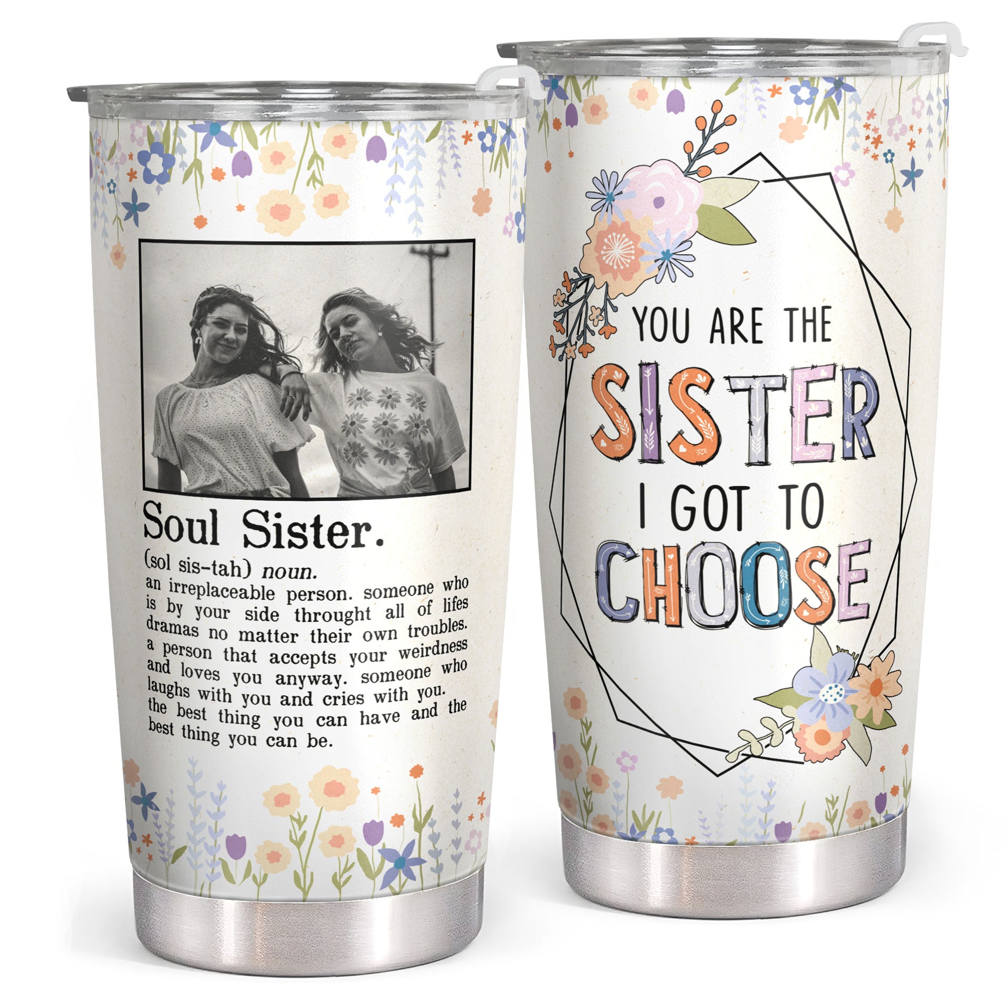 Here's To Another Year Of Bonding Over Alcohol - Personalized Tumbler Cup -  Christmas, New Year Gift For Besties, Soul Sisters