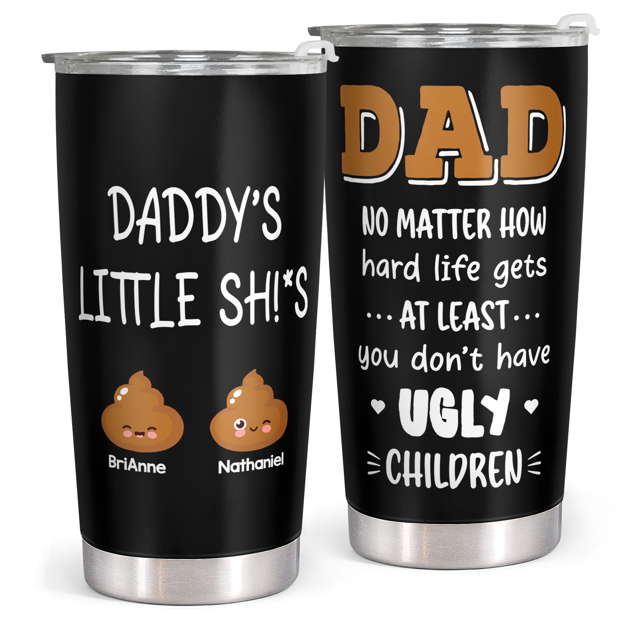 Fancyfams - Birthday Gifts for Him - 20oz Stainless Steel Tumbler, Fathers Day Gift, Birthday Gift from Daughter, Son, Dad Tu