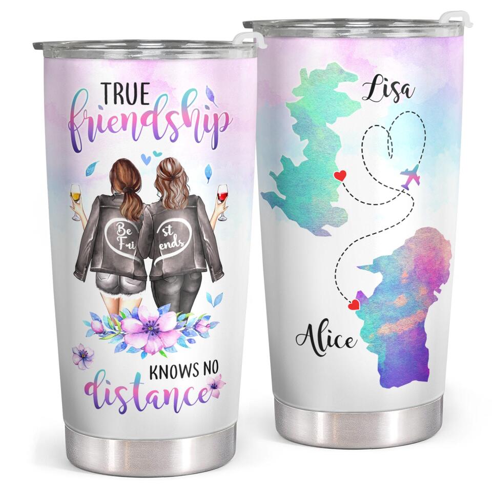 Personalized Mermaid Friends Tumbler - Best Friends Are Hard To