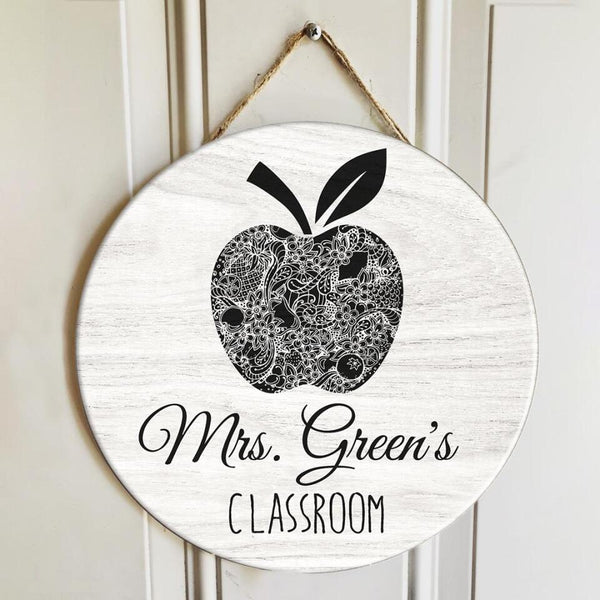 Personalized Teacher Name Signs For Door Decor - Best Teacher Christmas Gifts Ideas