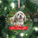 Personalized Pet Ornament, Custom Dog Christmas Ornament, Acrylic Dog Photo Ornament, Pet Memorial Ornament, Pet Portrait Ornament Gift