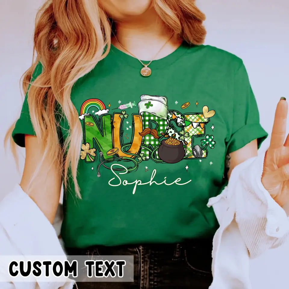 St Patrick s Day Nurse Shirt Custom Nurse Shirt Nurse T Shirt Nurse