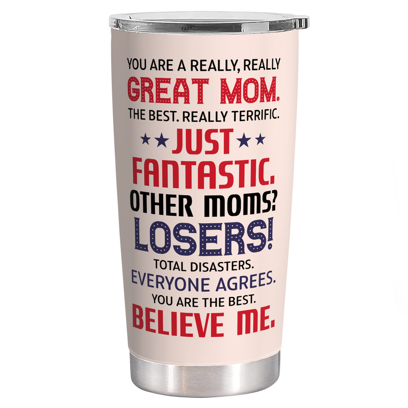Good Gifts For Moms, Gifts For Mothers - Mom Birthday Gifts, Birthday Gifts For Mom From Daughter, Mother's Day Gifts For Mom - 20 Oz Mom Tumbler
