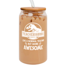 Teacher Appreciation Gifts - Teacher Gifts for Teacher Women, Teacher Birthday Gifts, Thank you Gifts, Gift for Teacher Gifts Ideas - 16 Oz Can Glass