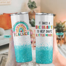Teacher Appreciation Gifts - Teacher Gifts, Thank you Gifts Teacher - Gifts for Teachers, Good Graduation Gifts - 20Oz Skinny Teacher Tumbler