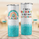 Teacher Appreciation Gifts - Teacher Gifts, Thank you Gifts Teacher - Gifts for Teachers, Good Graduation Gifts - 20Oz Skinny Teacher Tumbler