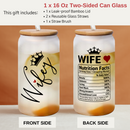 Gifts for Wife from Husband, Birthday Gifts for Wife, Mothers Day Gifts for Wife, Anniversary Gifts for Her, Birthday Present for Wife, 16OZ Can Glass