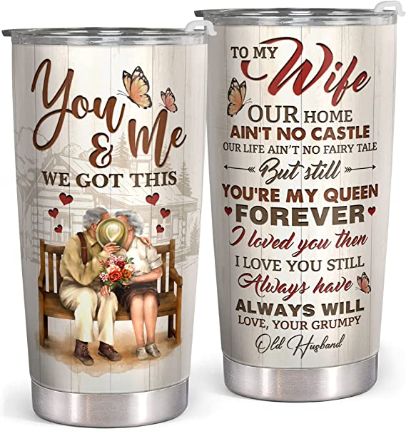 Gifts for Wife from Husband, Mothers Day Gifts for Wife, Gifts for Wife Birthday, Anniversary Gifts for Her, Gifts for Women, Her Ideas - 20Oz Tumbler