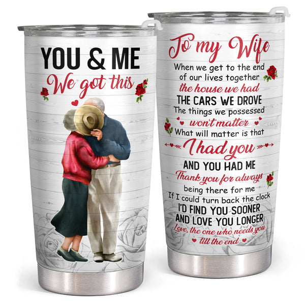 Gifts for Wife from Husband, Mothers Day Gifts for Wife, Birthday Gifts for Wife, Anniversary Gifts for Wife, Gift Ideas for Women, Her - 20Oz Tumbler