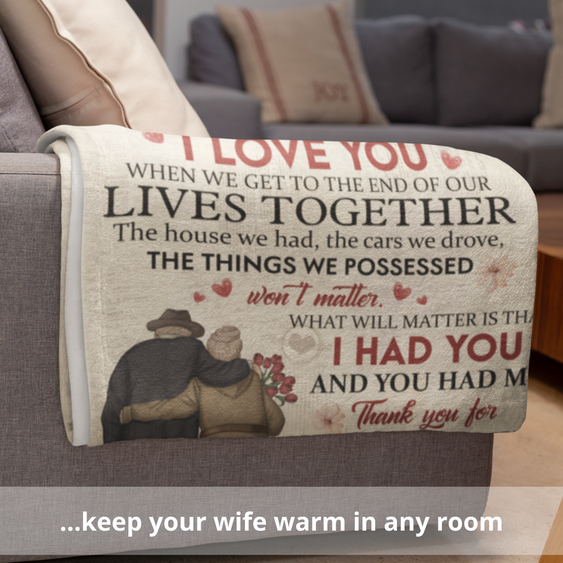 Gifts for Wife from Husband, Birthday Gifts for Wife, Anniversary Gifts for Her, Mothers Day Gifts for Wife, Birthday Present for Wife - Blanket