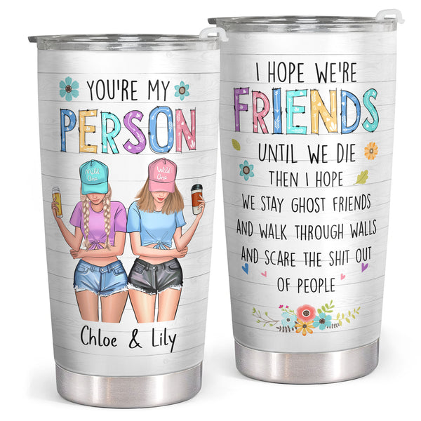 Friends Until We Die - Personalized Acrylic Tumbler With Straw