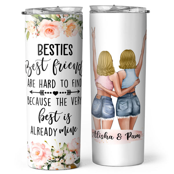 Custom Meaningful Friendship Gifts - Birthday Gifts For Best Friend, Bestie, BFF - Personalized Tumbler