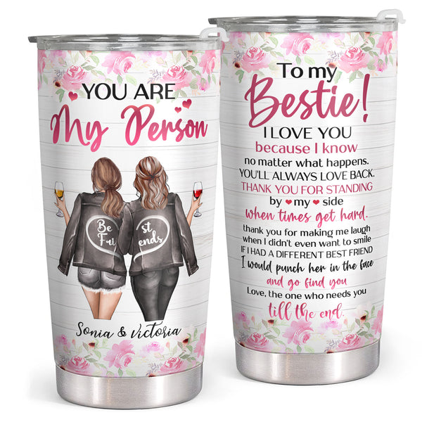 Gingprous Best Friends Gifts for Women Female Bff Besties,  Other Friends You Unicorn Travel Tumbler Friendship Birthday Christmas  Gifts, Stainless Steel Travel Tumbler with Lids and Straw(20 Oz White):  Tumblers