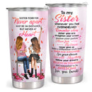 To My Sister - 20 Oz Tumbler - Pink Christmas Birthday Gift For Sister