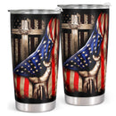 Christian Gifts For Men, Birthday Gifts For Men, American Flag, 20 Oz Tumbler