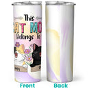This Cat Mom Belongs To Chubby Laughing Cats Personalized Tumbler