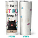 This Cat Mom Belongs To Cute Laughing Cats - Personalized Cat Tumbler