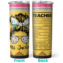Best Gift For Teacher From Student - Personalized End Of Year Teacher Gifts - Custom Tumbler