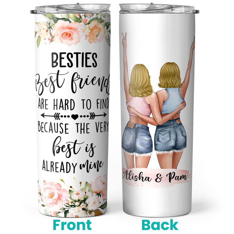 Personalized Fall Custom Friendship Gifts, Thanksgiving Gift for Best Friend,  Bestie, BFF Tumbler