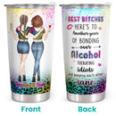 Best Bitches - Glitter Personalized Custom Tumbler - Birthday Christmas Gift For Best Friend, Bestie, BFF