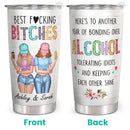 Best Fucking Bitches - Personalized Custom Tumbler - Christmas Birthday Gift For Best Friend, Bestie, BFF