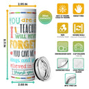 Best Teacher Appreciation Week Gift Ideas - Personalized Custom Teacher Skinny Tumbler