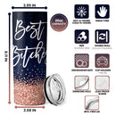 Meaningful Friendship Gifts - Personalized Skinny Tumbler - Gifts for Best Friends, Bestie, BFF