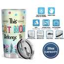 This Cat Mom Belongs To Chubby Cute Cats - Personalized Tumbler