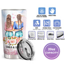 Best Friends Are The Sisters - Personalized Custom Tumbler - Birthday Christmas Gift For Bestie, Best Friend, BFF
