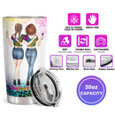 Best Bitches - Glitter Personalized Custom Tumbler - Birthday Christmas Gift For Best Friend, Bestie, BFF