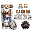 To My Best Friend - Leopard Personalized Custom Tumbler - Birthday Gift for Best Friend, Bestie, BFF
