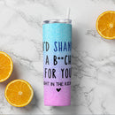 To My Best Friend Gifts - Birthday Gifts for Best Friend, Bestie, BFF - Personalized Skinny Tumbler