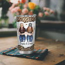 To My Best Friend - Leopard Personalized Custom Tumbler - Birthday Gift for Best Friend, Bestie, BFF