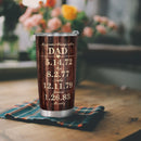 Christmas Gifts For Dad - Happy Birthday Dad - Best Dad Gifts - Personalized Custom Tumbler