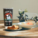 I Keep All My Jokes In A Dad-a-base - Personalized Custom Tumbler - Christmas Birthday Gift For Dad, Father, Papa