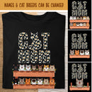 Cat Mom - Daisy Print - Personalized Cat T-shirt