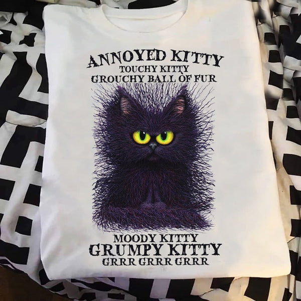 Annoyed Kitty Touched Kitty T-shirt