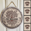 Pawzity Personalized Family Sign, Gifts For Family, Our Roots Remain The Same Custom Wood Signs