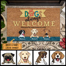Pawzity Front Door Mat, Gifts For Dog Lovers, Dogs Always Welcome Humans By Appointment Only Custom Doormat