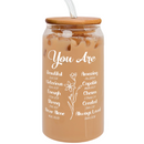 Christian Gifts for Women - Mothers Day Gifts, Birthday Gifts Ideas for Women - Gifts for Her, Mom, Friends Female, Coworker - 16OZ Can Glass