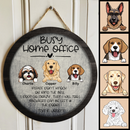 Pawzity Custom Wooden Sign, Gifts For Dog Lovers, Busy Home Office Please Don't Knock Or Ring The Bell