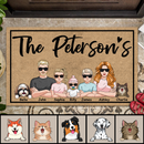 Pawzity Personalized Doormat, Gifts For Pet Lovers, The Peterson's Cool Family Outdoor Door Mat