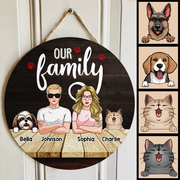 Pawzity Family Name Signs, Gifts For Dog Lovers, You Me And The Dogs Custom Wooden Signs , Dog Mom Gifts