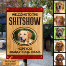 Pawzity Welcome To The Shitshow Metal Yard Sign, Gifts For Dog Lovers, Hope You Brought Dog Treats