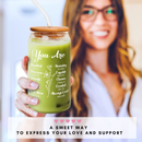 Christian Gifts for Women - Mothers Day Gifts, Birthday Gifts Ideas for Women - Gifts for Her, Mom, Friends Female, Coworker - 16OZ Can Glass