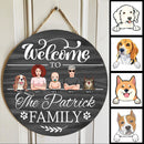 Pawzity Welcome Door Signs, Gifts For Pet Lovers, Welcome To The Family Custom Wooden Signs, Custom Housewarming Gifts