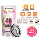 To My Sister - You Are My Person - Pink Personalized Custom Tumbler - Birthday Gift For Sister