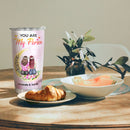 To My Sister - You Are My Person - Pink Personalized Custom Tumbler - Birthday Gift For Sister