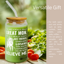 Mom Gifts, Mother's Day Presents, Mother's Day Gifts From Daughter, Son, Kid, Mother's Day Gifts From Son, Gift For Mom From Daughter - 16OZ Can Glass